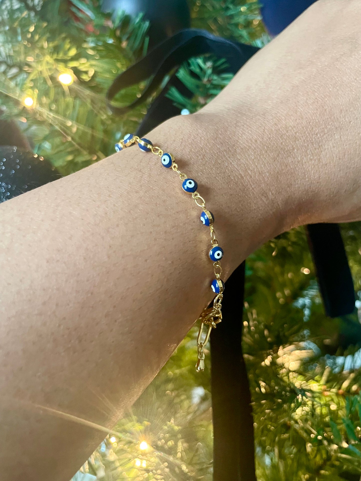 Linked Evil Eye Bracelet