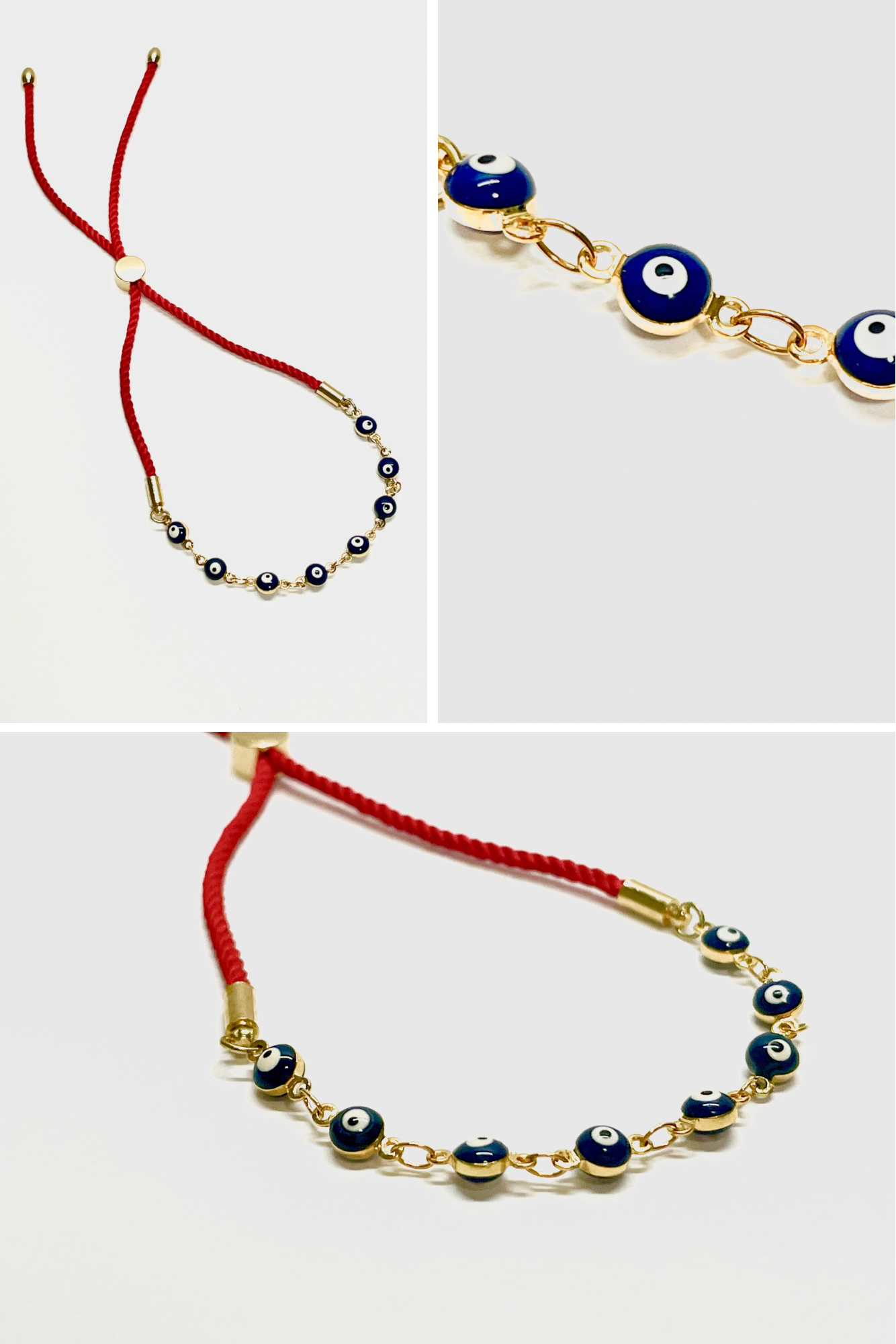 Adjustable Evil Eye Bracelet